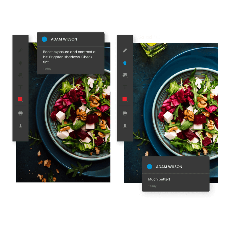 Compare pictures and photo annotations photography by ReviewStudio