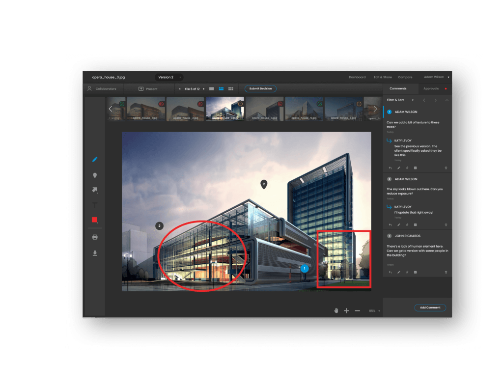 Creative workflow collaboration by ReviewStudio for online proofing